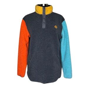 Dutch Bros S fleece pullover gray multi